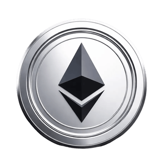 Élément visuel flottant associé à la cryptomonnaie Ethereum ETH